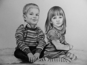 Gyermek portrérajz